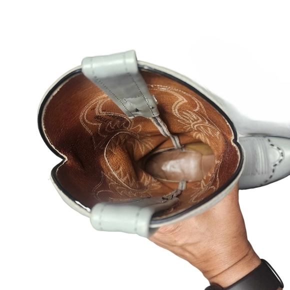 Boulet Women's Size 6 Embroidered Leather Cowboy Western Boots - Picture 4 of 6